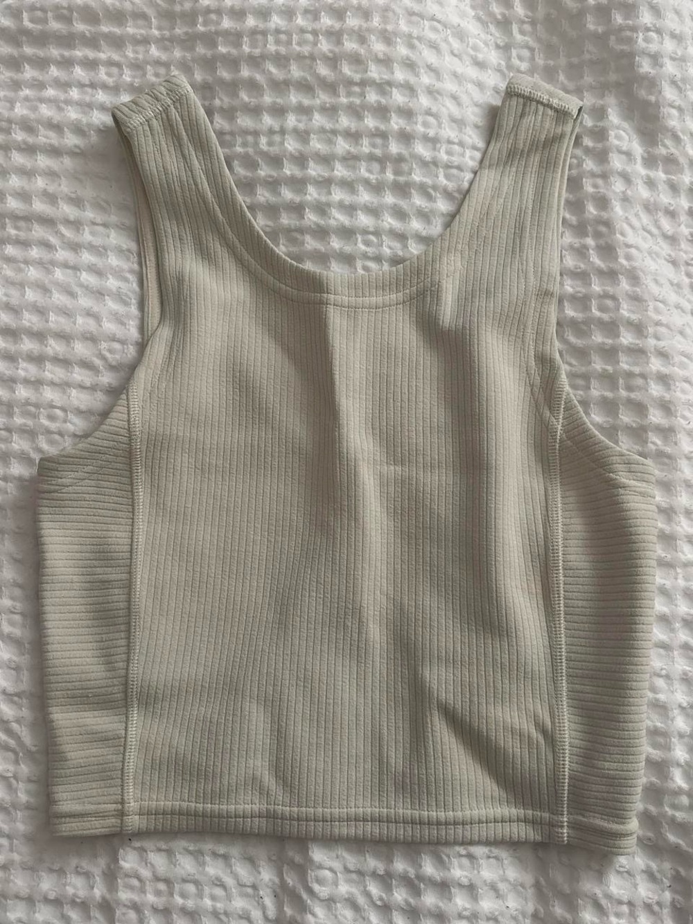 lululemon athletica Ribbed Scoop Tank - Light Cream